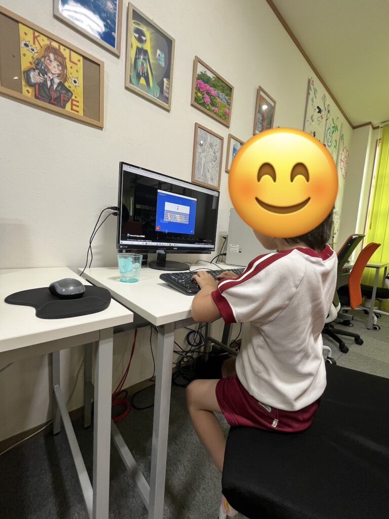 無料体験に参加する男の子